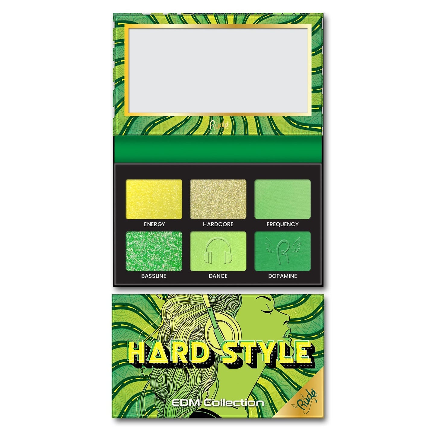 RUDE EDM Collection Lidschatten-Palette - Hard Style