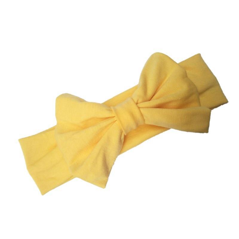 Headband Knitted Cotton Children Girls Elastic Bow Hair Bands Turban for girl Headbands