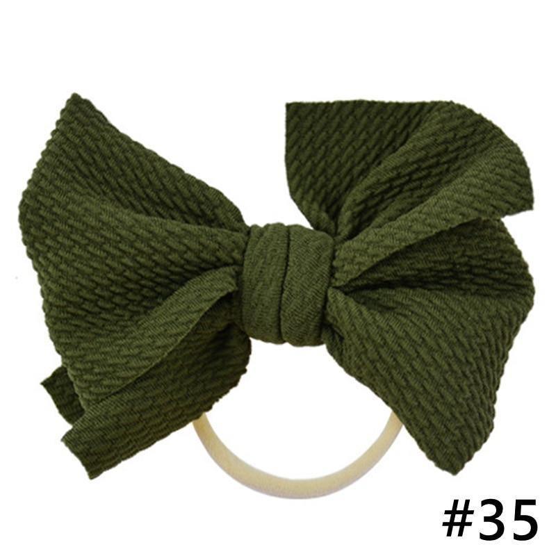 Headband Bow Girl Headbands Nylon Elastic Hair Accessories Photography Props For Baby Girls In Elegant Design