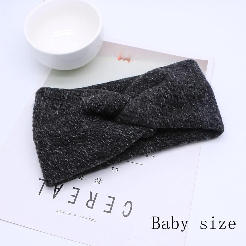 Handmade Baby Headband Women Girl Twisted Hair Band Kids Woolen Headwrap Toddler Turban Hair Accessories For Mother and Daughter