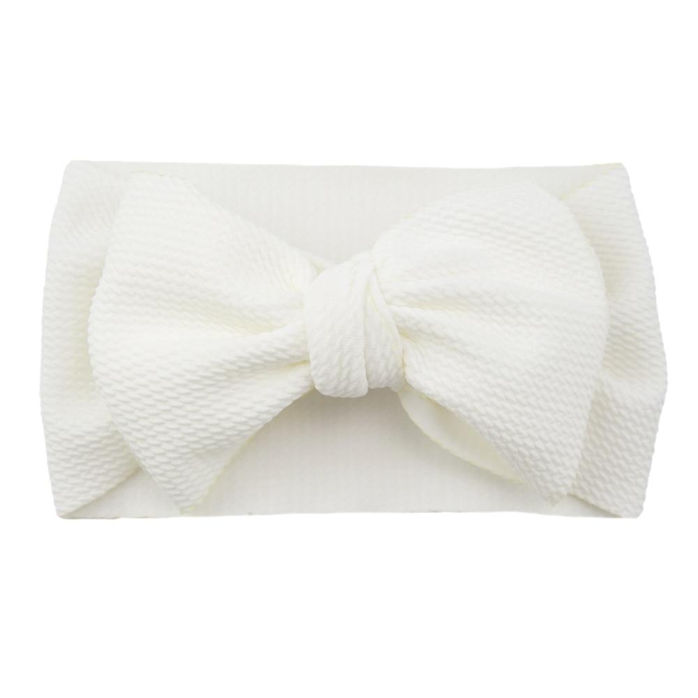 Big Bow Knot Solid Elastic Hairband Headband Stretch Turban Head Wrap Headwear