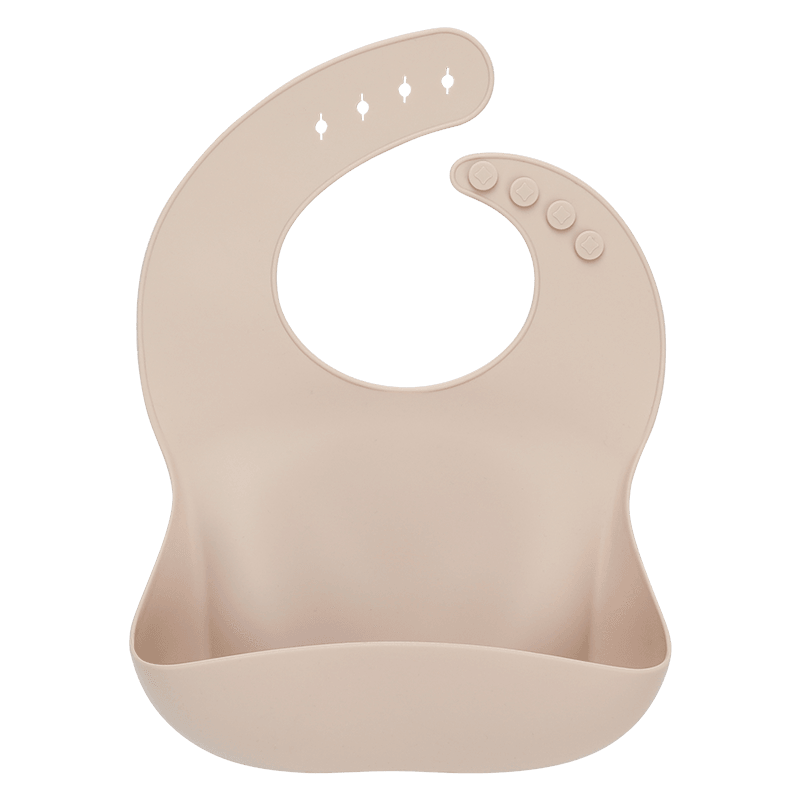 Solid Silicone Bibs Baby Feeding Saliva Towel Waterproof Soft Cloths Bandana Lightweight Infant Bibs