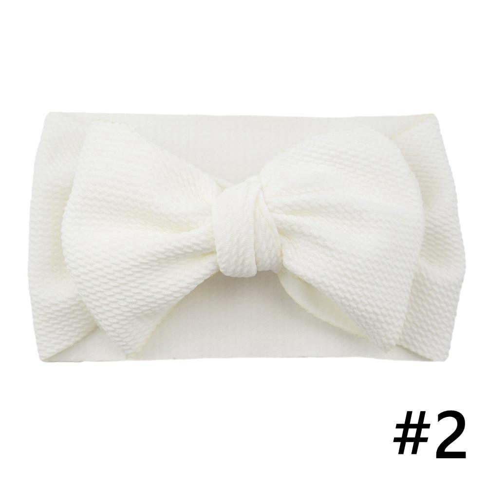 Baby Girls Headband Big Bow Hair Band Kids Adjustable Head Wrap Turban Infant Hair Accessories