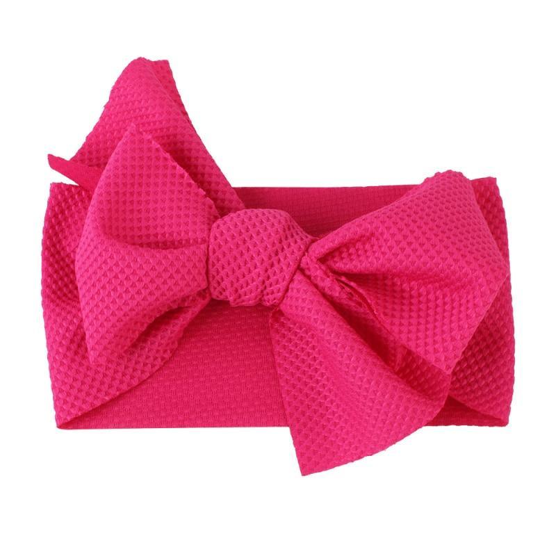 Elastic Candy Solid Color Head Wrap Newborn Head bands Bowknot Bows for Baby Girl Hair Accessories