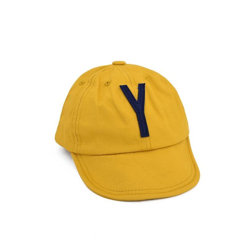 Cotton Baby Adjustable Letter Baseball Caps For Boys & Girl Hats Children Snapback Hip-Hop Sun Hat In Modern Style