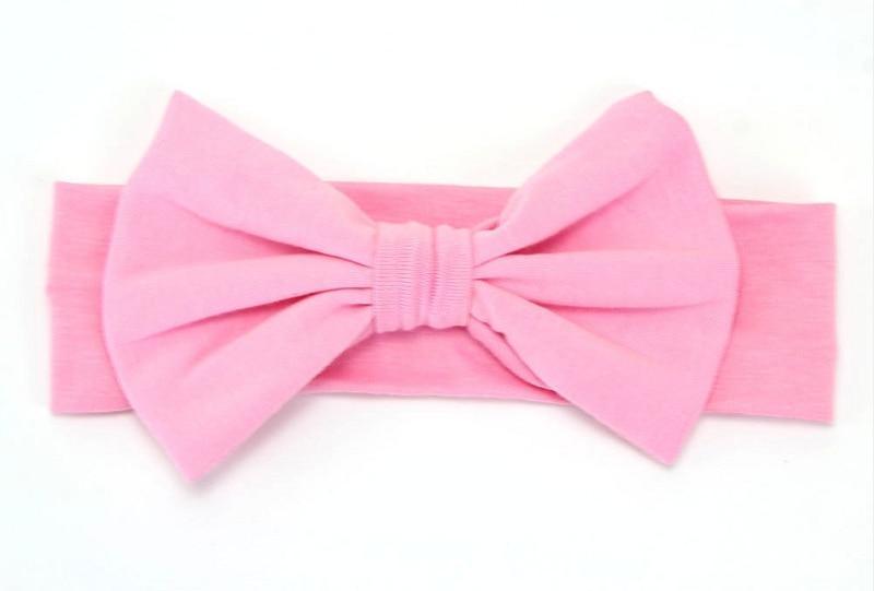 Headband Knitted Cotton Children Girls Elastic Bow Hair Bands Turban for girl Headbands