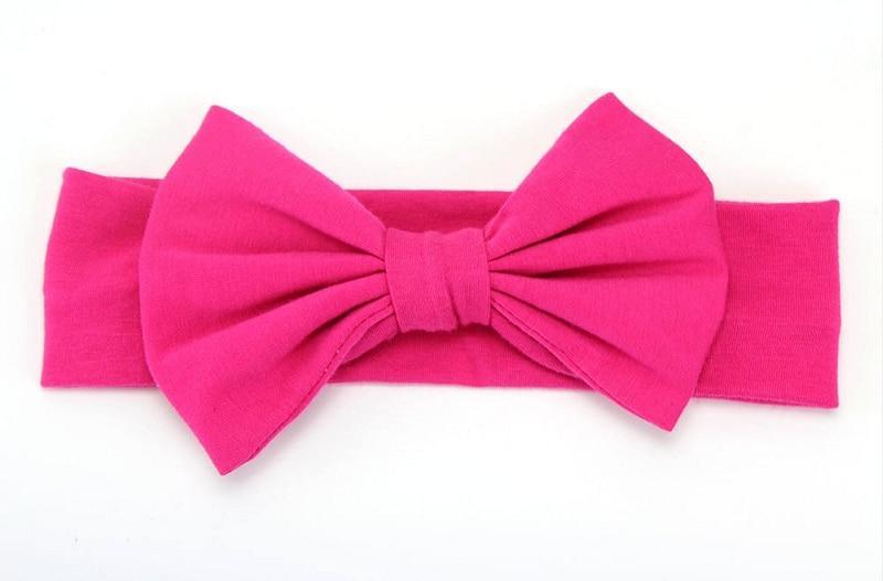 Headband Knitted Cotton Children Girls Elastic Bow Hair Bands Turban for girl Headbands