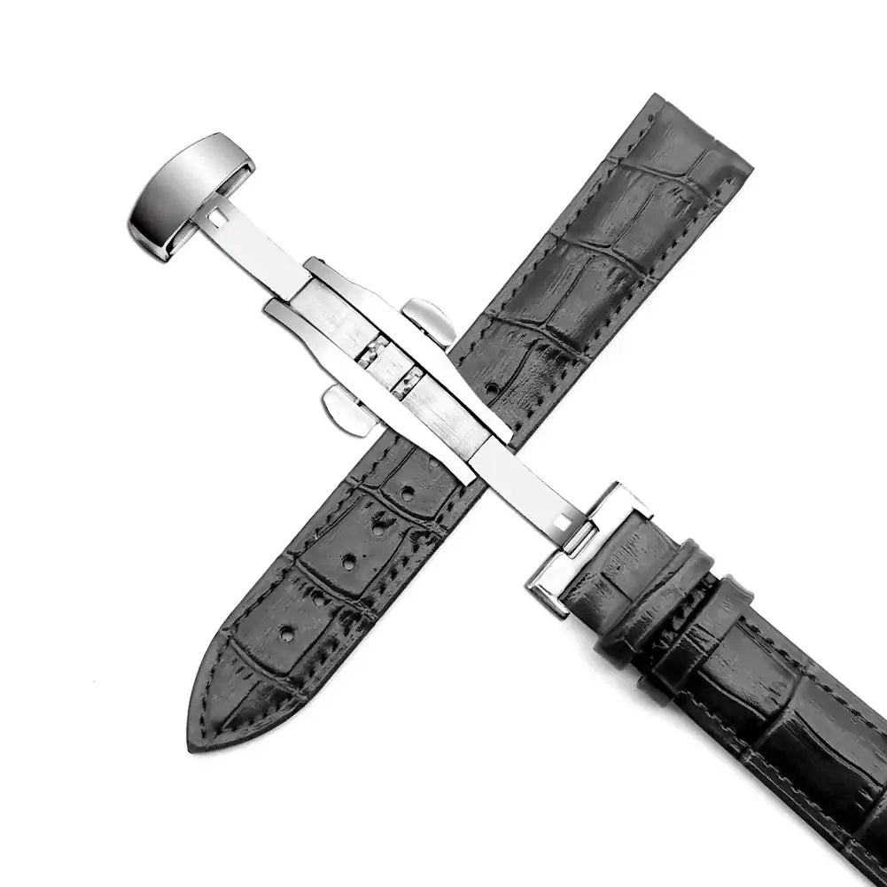 Bracelet en cuir Samsung Galaxy Watch - Design classique haut de gamme