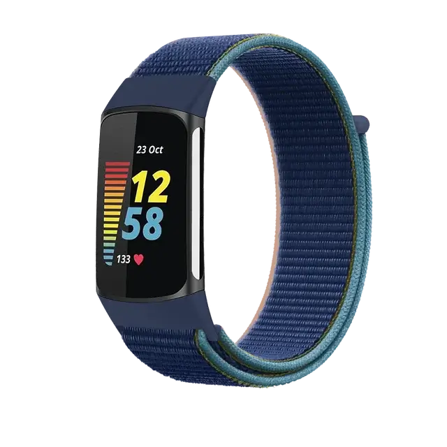 Fitbit Charge 5 6 Nylon-Klettverschluss-Band – Robustes, bequemes Armband
