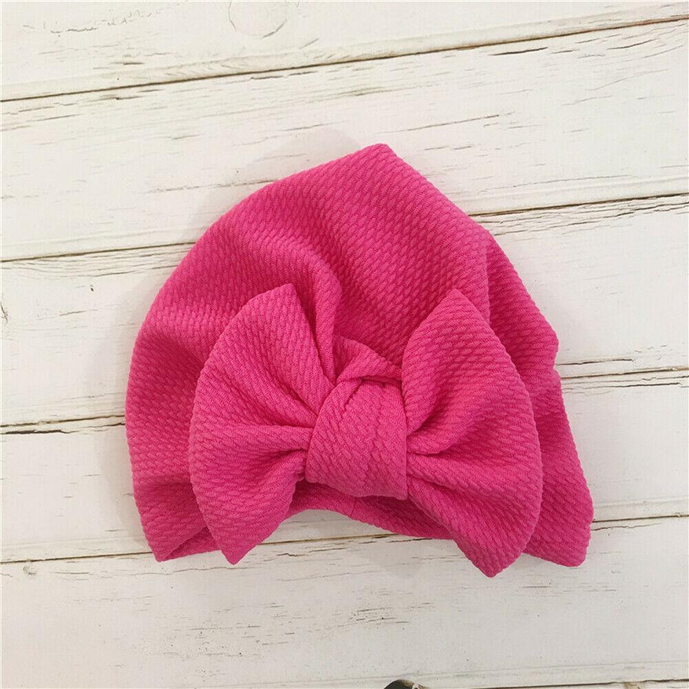 Elegant Winter Autumn Baby Girls Hat Big Bow Cotton Wool Knitted Thick Warm Baby Hat For Girls