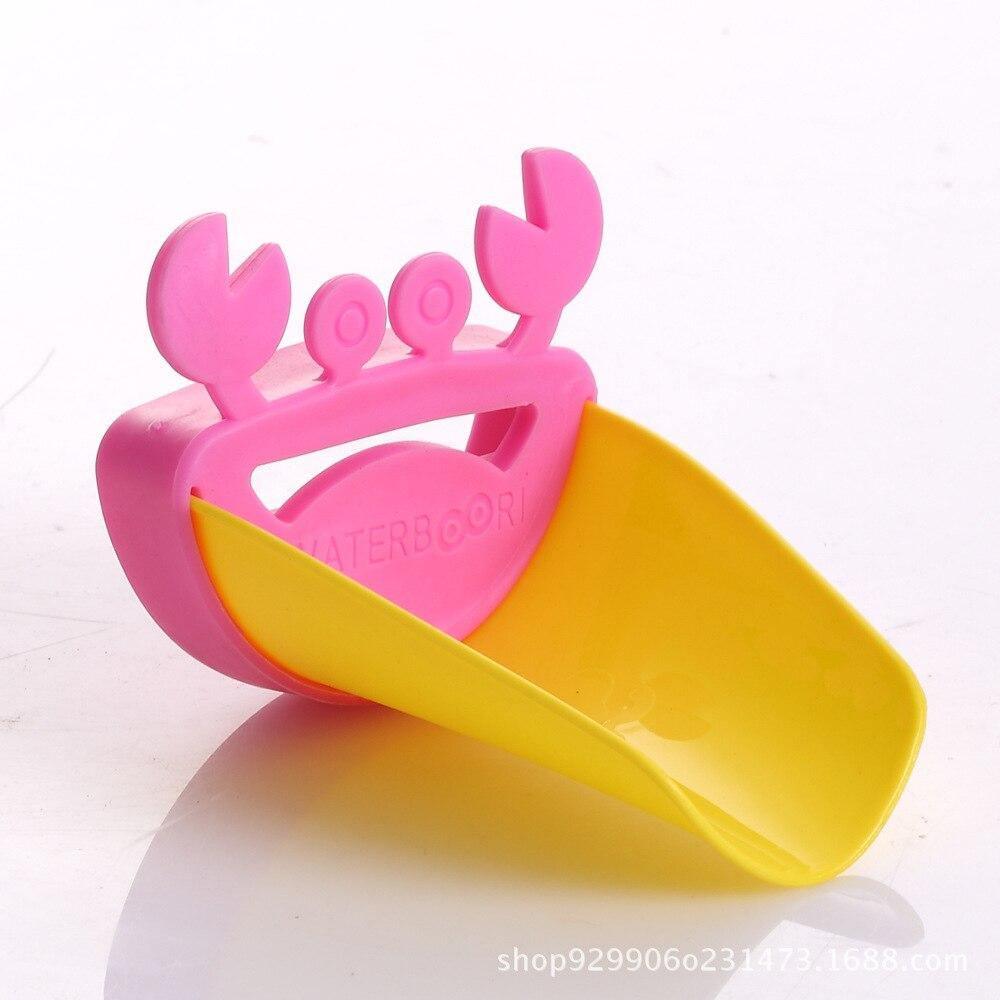 Silicone Baby Bath Toys Kids Faucet Extender children Hand Washing extender Bathroom Sink Rubber Water Reach Faucet Sink
