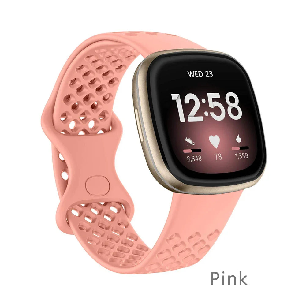 Atmungsaktive Sport-Armbänder für Fitbit Versa & Sense
