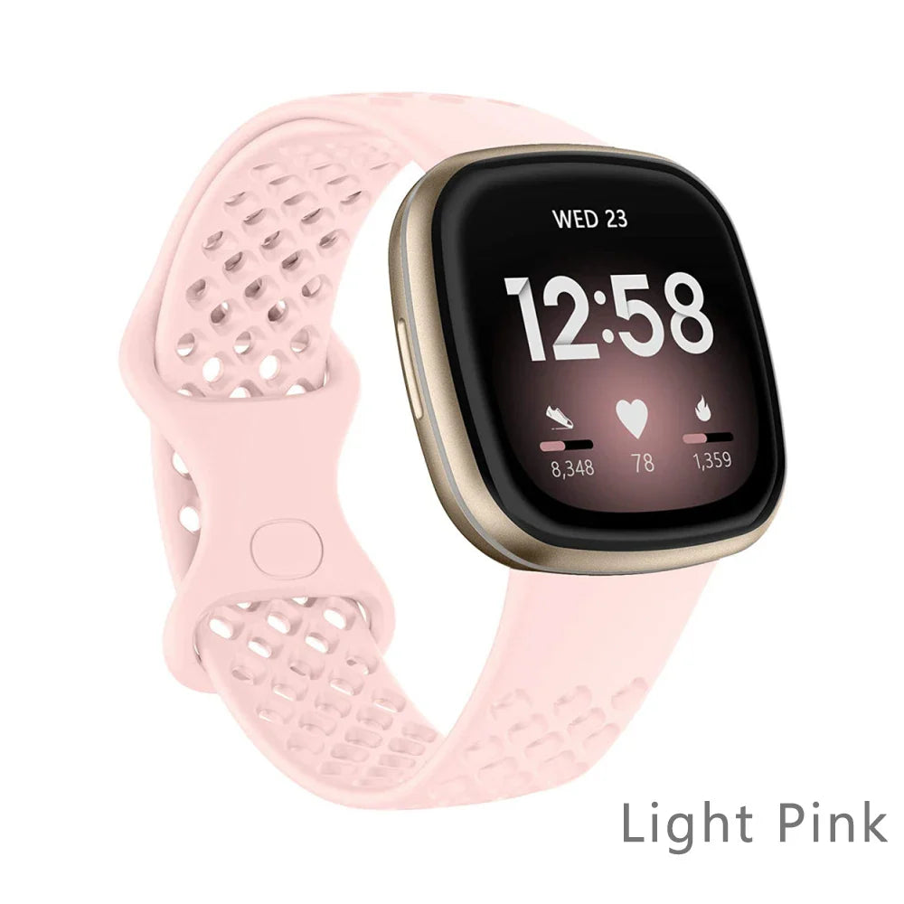 Atmungsaktive Sport-Armbänder für Fitbit Versa & Sense