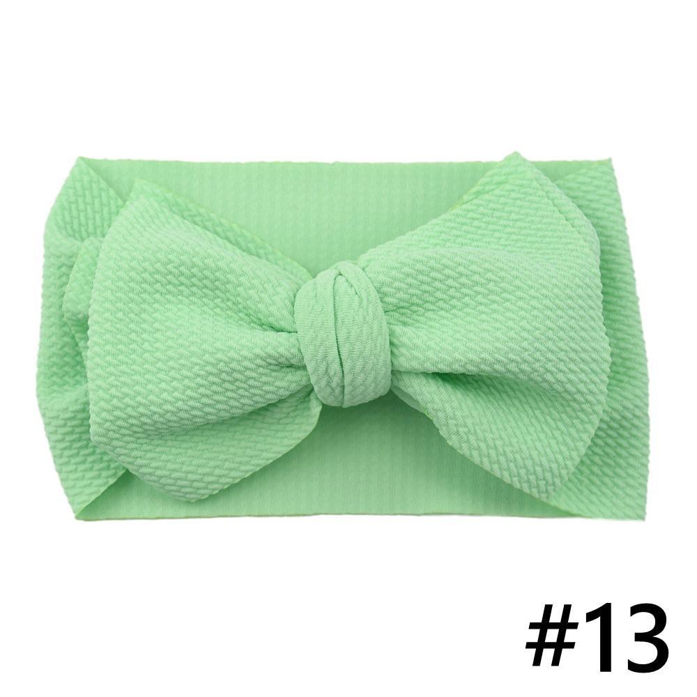 Baby Girls Headband Big Bow Hair Band Kids Adjustable Head Wrap Turban Infant Hair Accessories