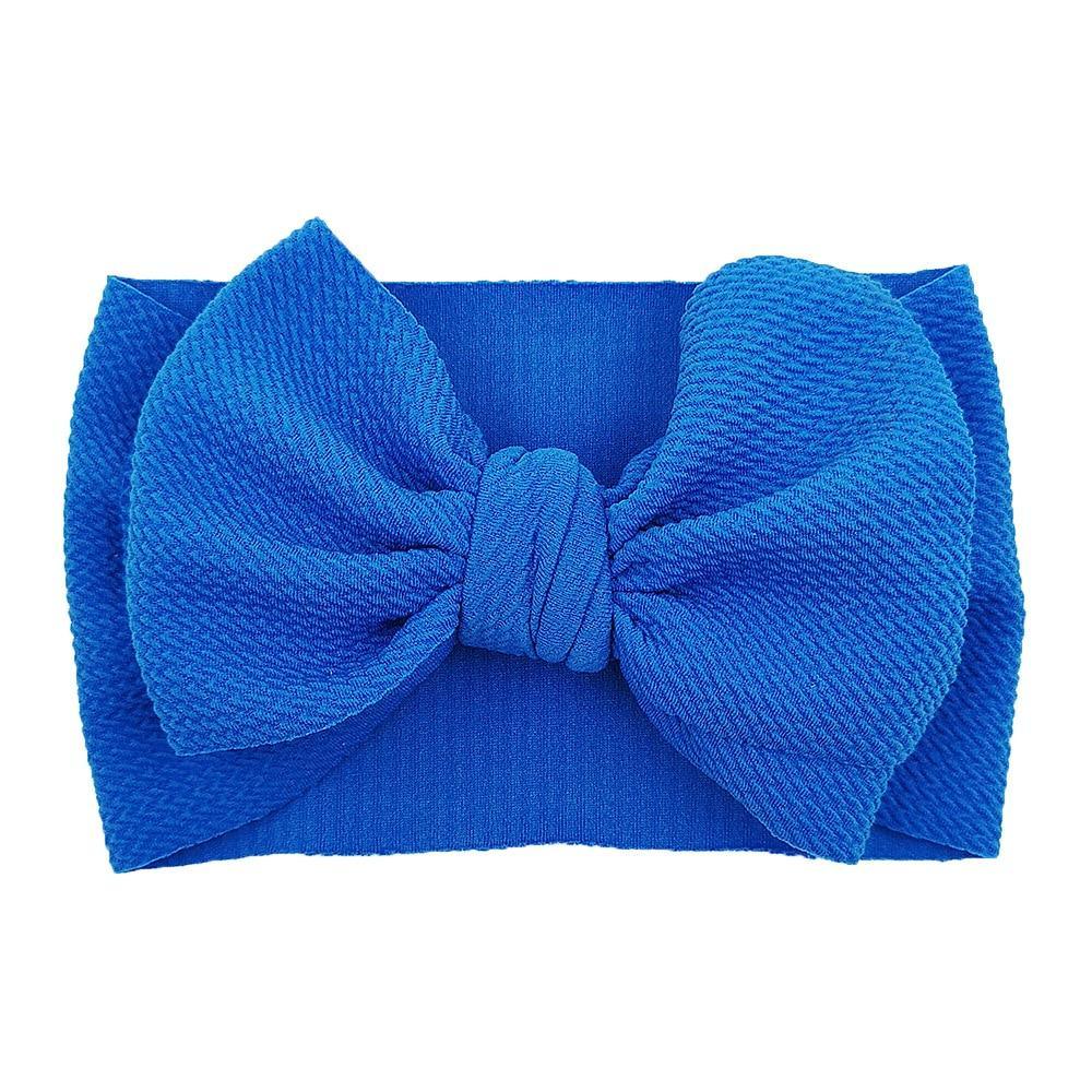 Baby Girls Headband Toddler Big Bow Hairband Cute Solid Stretch Turban For Baby Girls