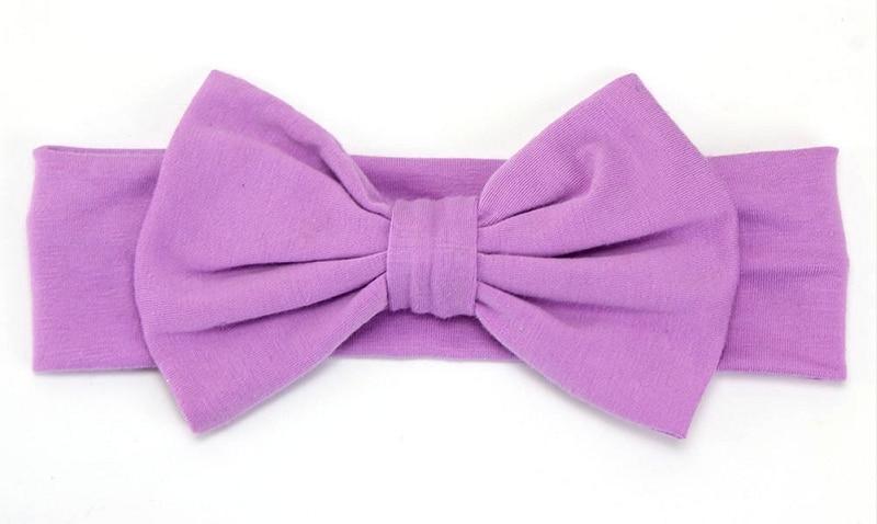 Headband Knitted Cotton Children Girls Elastic Bow Hair Bands Turban for girl Headbands