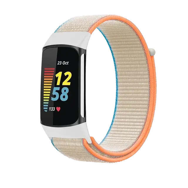 Fitbit Charge 5 6 Nylon-Klettverschluss-Band – Robustes, bequemes Armband