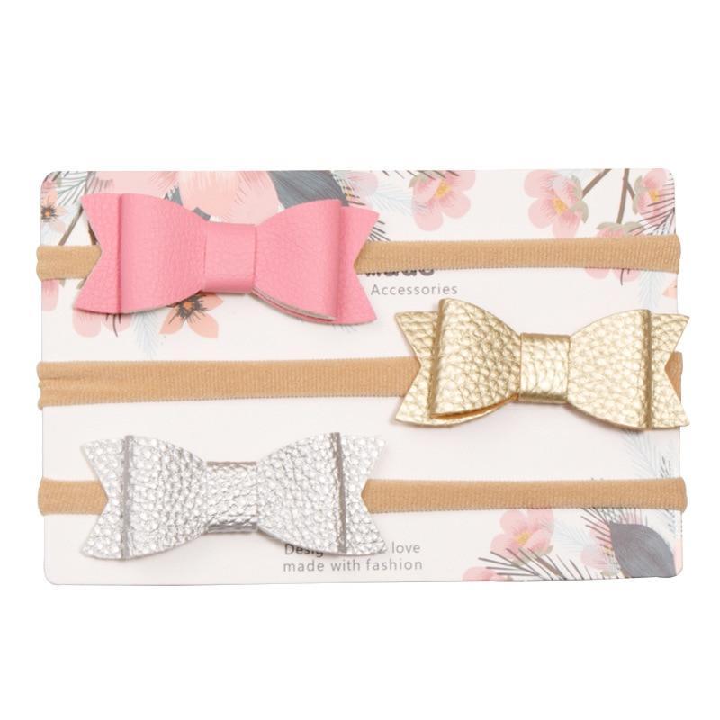 Baby Girls Headband Infant Elastic Headwear Kids Hair Accessories Bow Set For Baby Girls