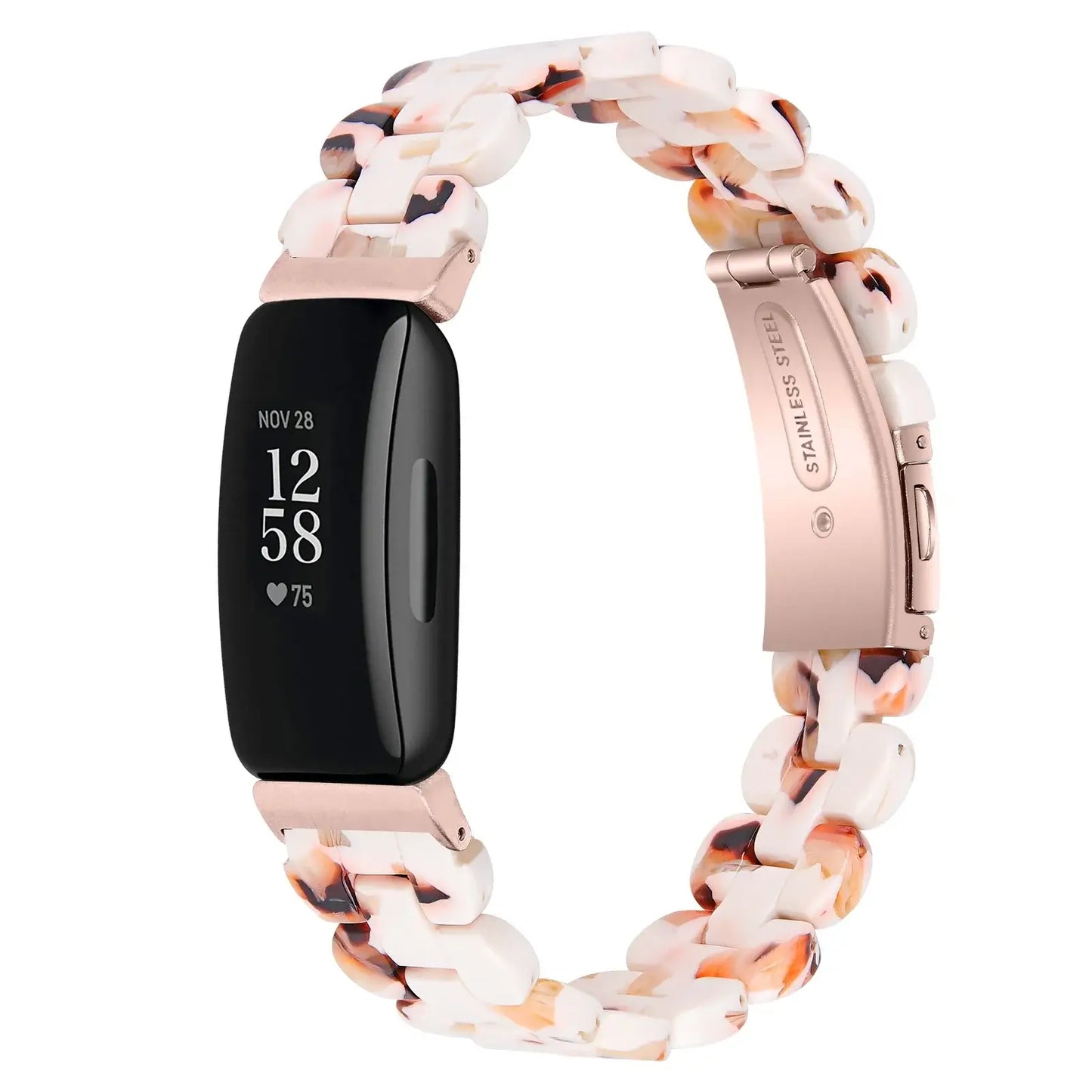 Bracelet en résine pour Fitbit Inspire 3, 2, 1, HR - Durable, léger