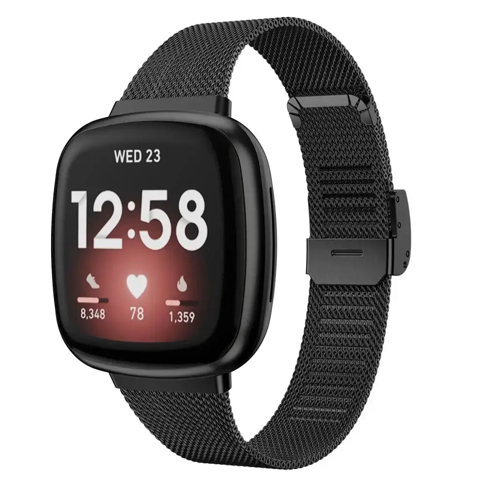 Fitbit Versa & Sense Stahlarmband – Robustes modernes Design
