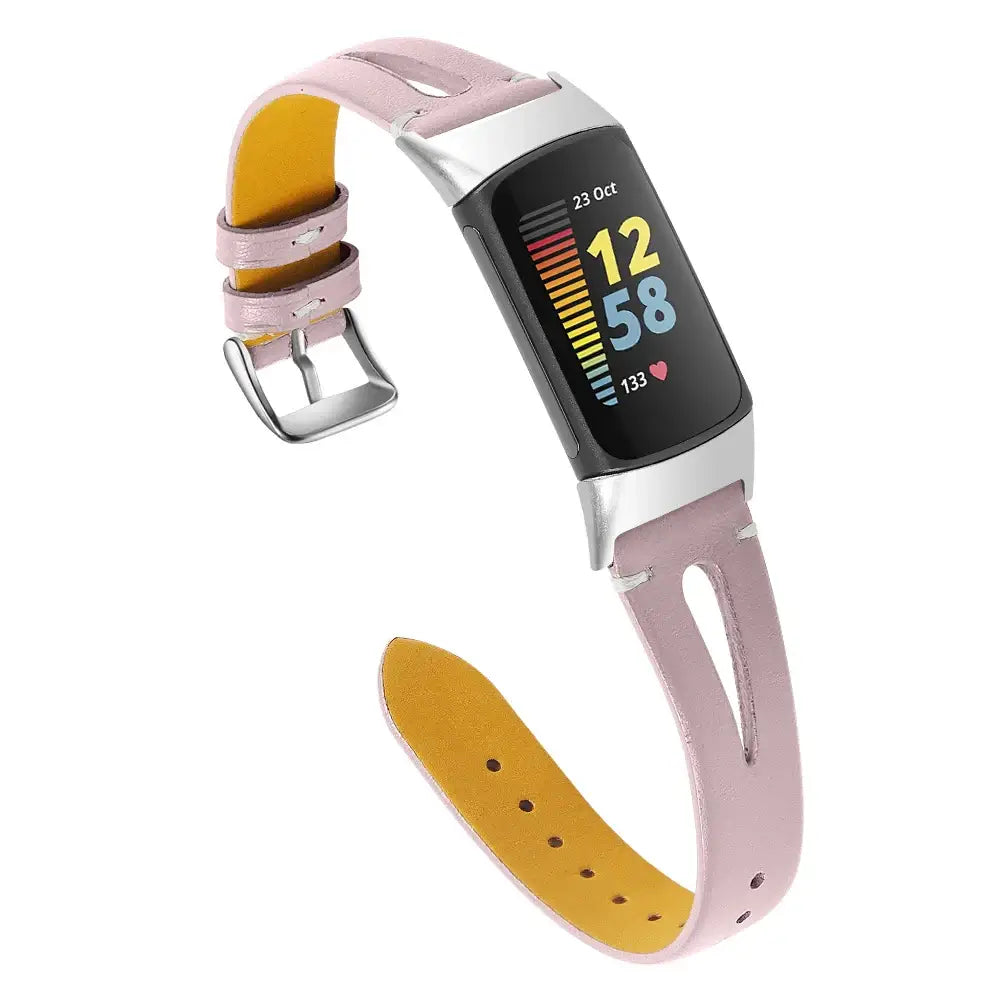 Fitbit Charge 5 6 Lederarmband - Stilvolles robustes Zubehör