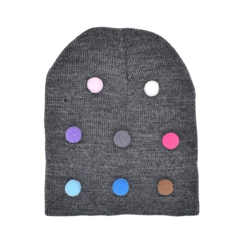 Baby Winter Autumn Warm Knit Hat For Girls Boys Solid Color For Baby and Kids