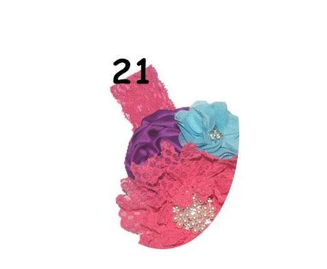 Luxury Modern Handmade Flower Headband Newborn Infant Pearl Flowers With Lace wide Headbands Bebes Hair Accessories Bow