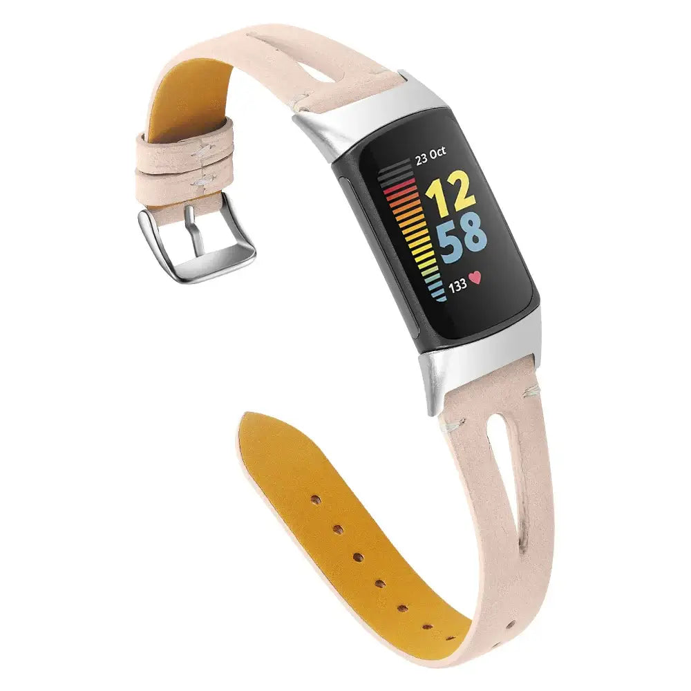 Fitbit Charge 5 6 Lederarmband - Stilvolles robustes Zubehör