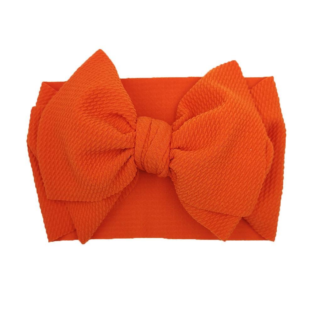 Baby Girls Headband Toddler Big Bow Hairband Cute Solid Stretch Turban For Baby Girls