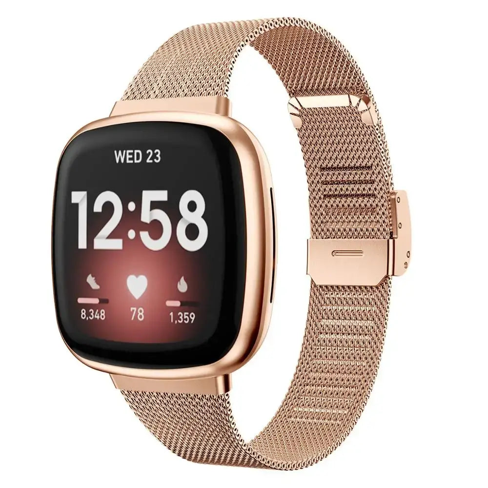 Fitbit Versa & Sense Stahlarmband – Robustes modernes Design