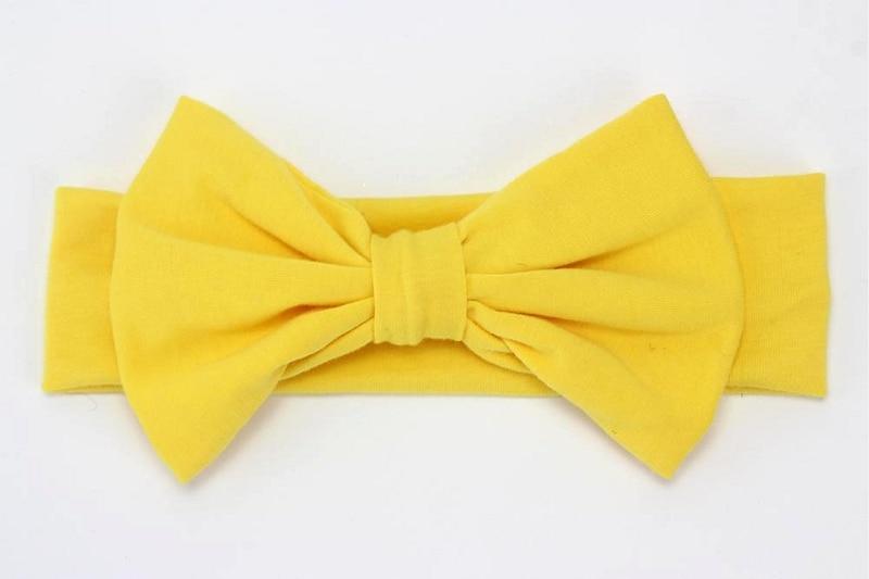 Headband Knitted Cotton Children Girls Elastic Bow Hair Bands Turban for girl Headbands