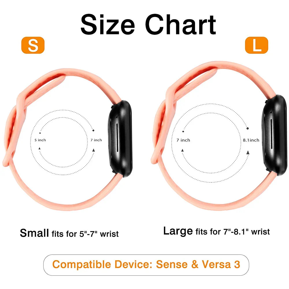 Atmungsaktive Sport-Armbänder für Fitbit Versa & Sense