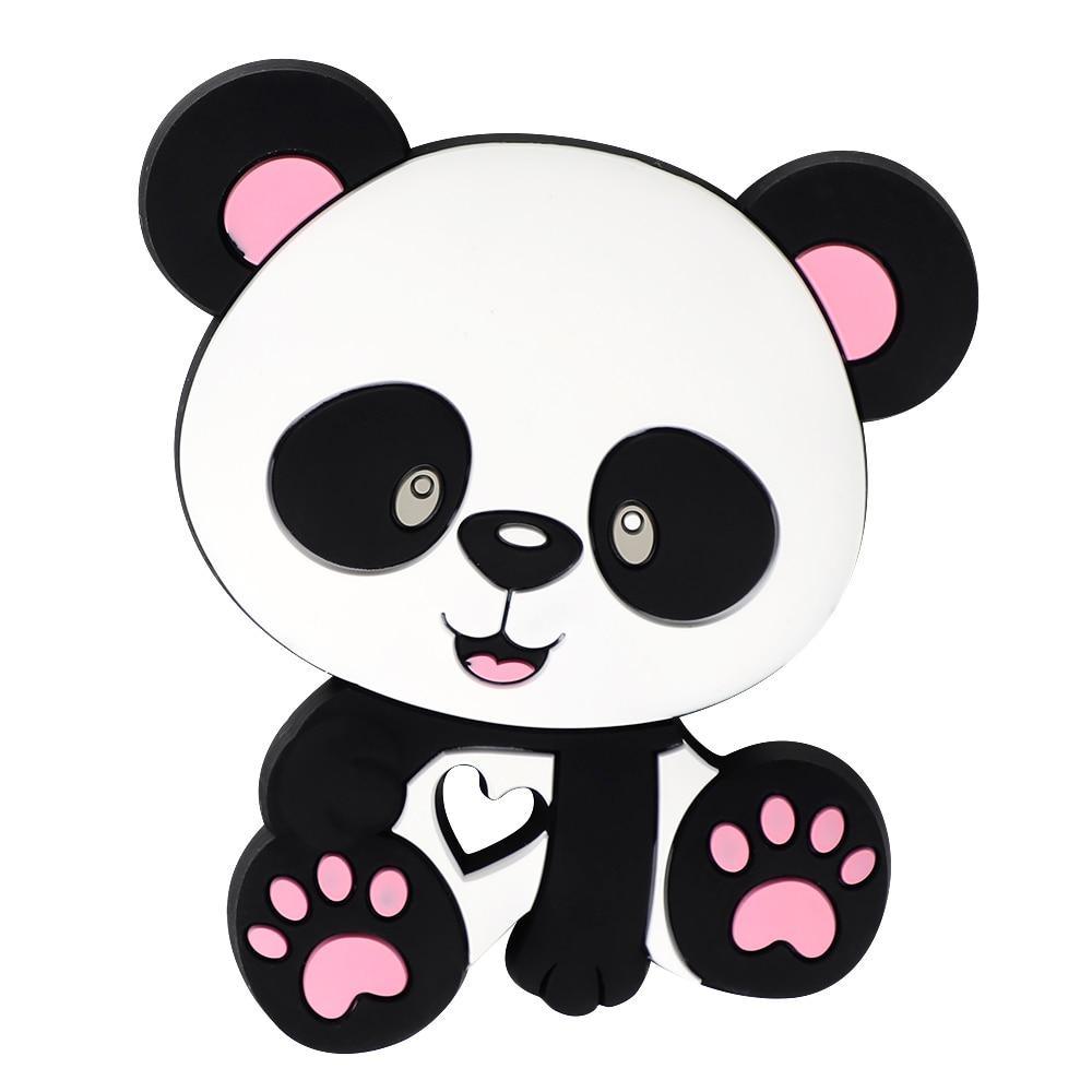 Baby Silicone Teethers BPA Free Teething Toy Animal Dog Koala Owl Elephant Baby Ring Teether Silicone Beads For Kids and Baby