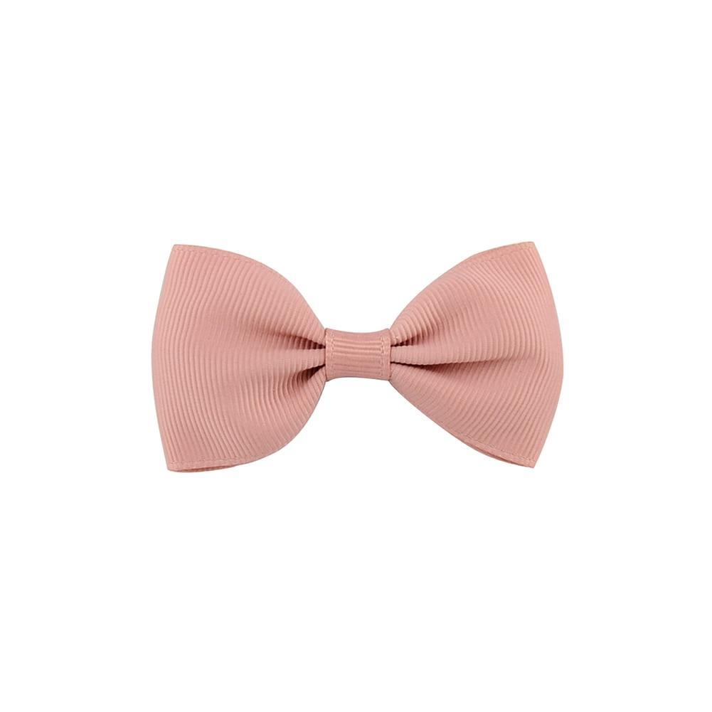 Colorful Mini Bow Tie Hair Clip Small Sweet Solid Ribbon Bow Safety Hair Clips Hairpins Baby Girl Hair Accessories