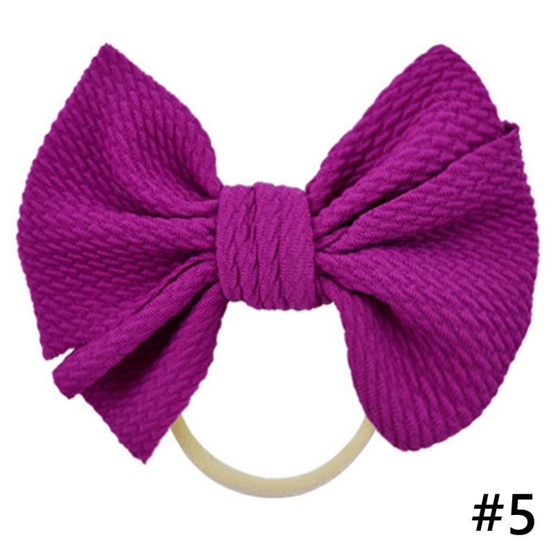 Headband Bow Girl Headbands Nylon Elastic Hair Accessories Photography Props For Baby Girls In Elegant Design