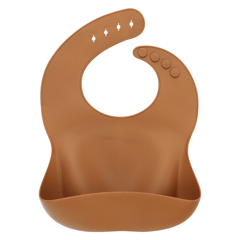 Solid Silicone Bibs Baby Feeding Saliva Towel Waterproof Soft Cloths Bandana Lightweight Infant Bibs