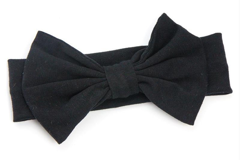 Headband Knitted Cotton Children Girls Elastic Bow Hair Bands Turban for girl Headbands