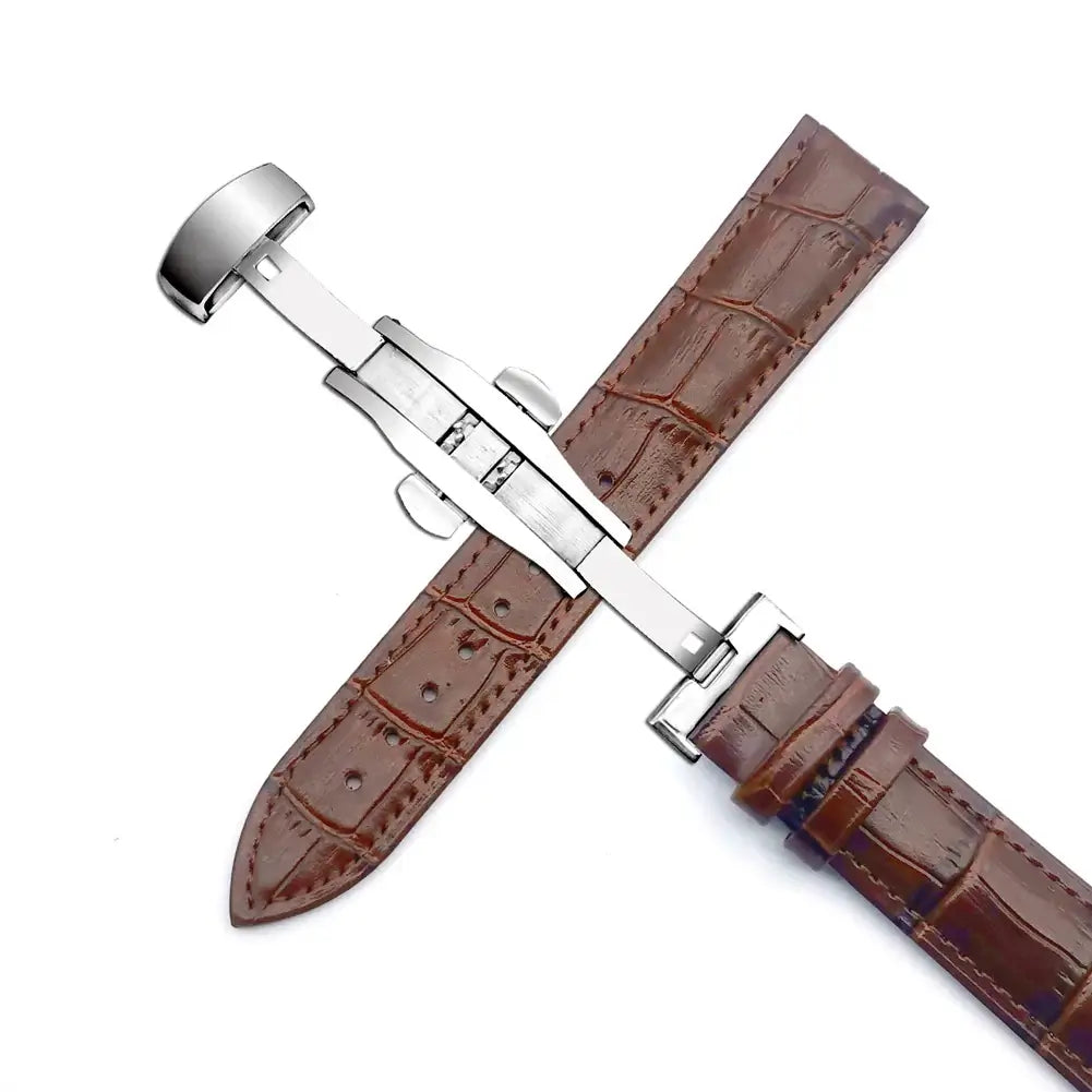 Bracelet en cuir Samsung Galaxy Watch - Design classique haut de gamme