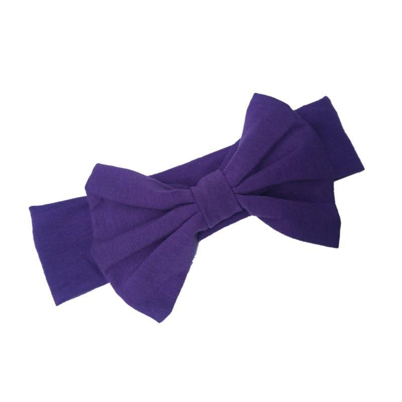 Headband Knitted Cotton Children Girls Elastic Bow Hair Bands Turban for girl Headbands