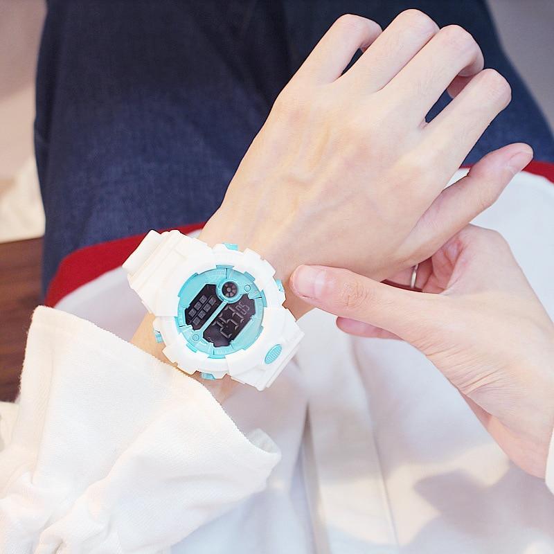 Electroic Shock Digital Watch Unisex Sports Waterproof  Watch With LED Colorful Mode Wristwatch For  Men and woman