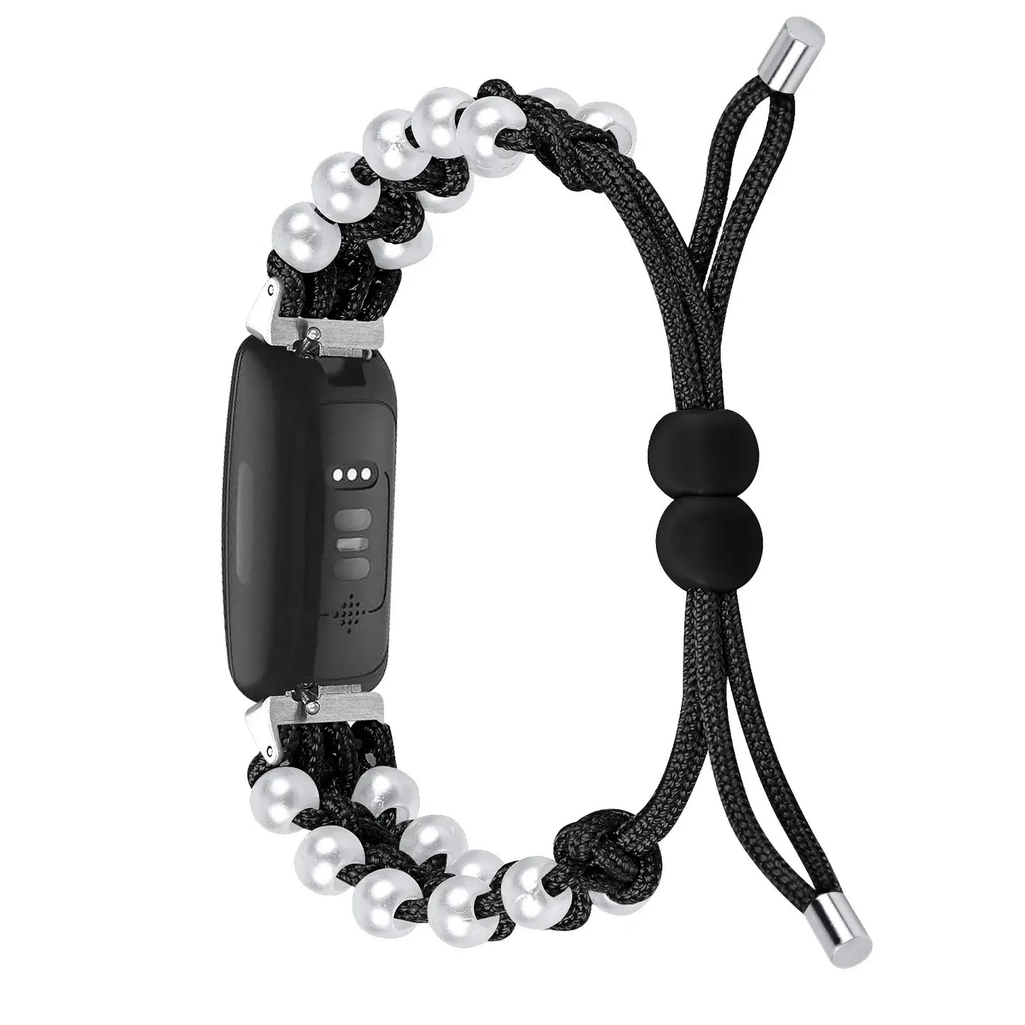 Fitbit Inspire 3, 2, 1, HR Braided Bead Band - Stylish Strap