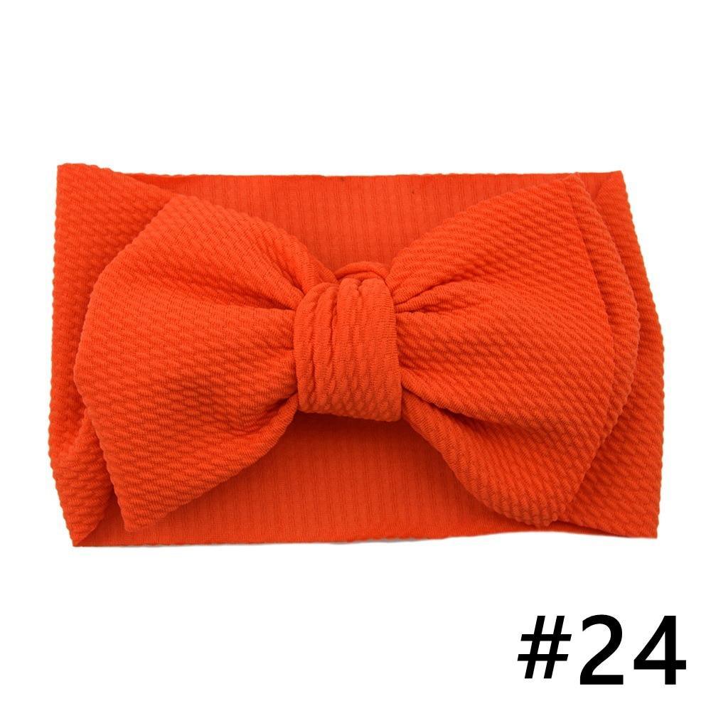 Baby Girls Headband Big Bow Hair Band Kids Adjustable Head Wrap Turban Infant Hair Accessories