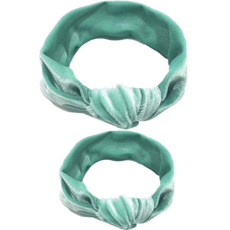 Modern  Mother & Baby Headbands Kids Girl Bow With Rabbit ear Print Floral Hair Bands Parent-Child Hair Accessories