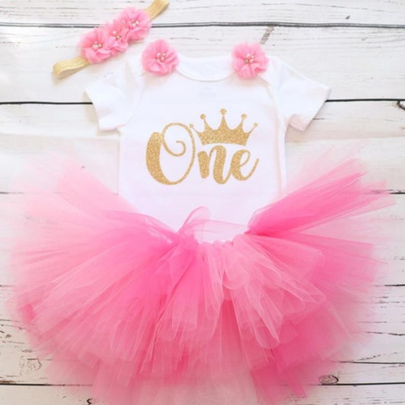 Modern Unicorn Baby Kids 1st year Girls Dress For Birthday Party Outfits Infant Princess Girls Clothes 12 Months Kids