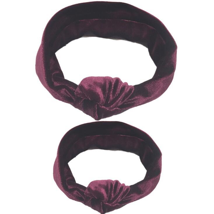 Modern  Mother & Baby Headbands Kids Girl Bow With Rabbit ear Print Floral Hair Bands Parent-Child Hair Accessories