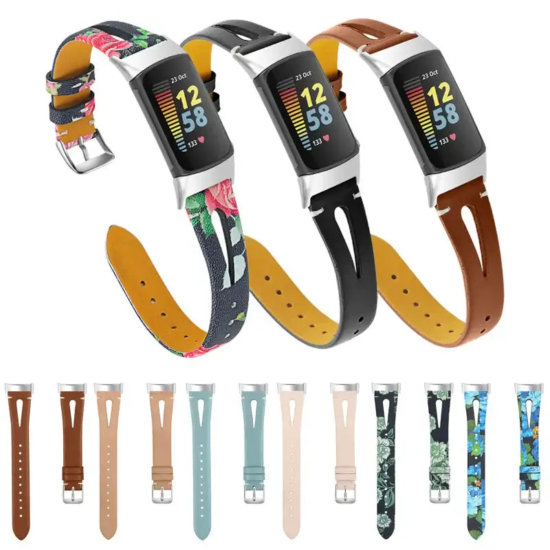 Fitbit Charge 5 6 Lederarmband - Stilvolles robustes Zubehör
