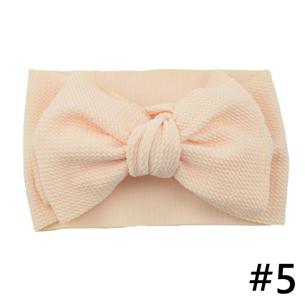 Baby Girls Headband Big Bow Hair Band Kids Adjustable Head Wrap Turban Infant Hair Accessories