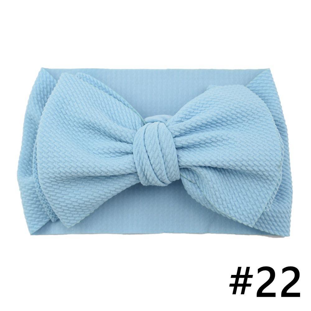 Baby Girls Headband Big Bow Hair Band Kids Adjustable Head Wrap Turban Infant Hair Accessories