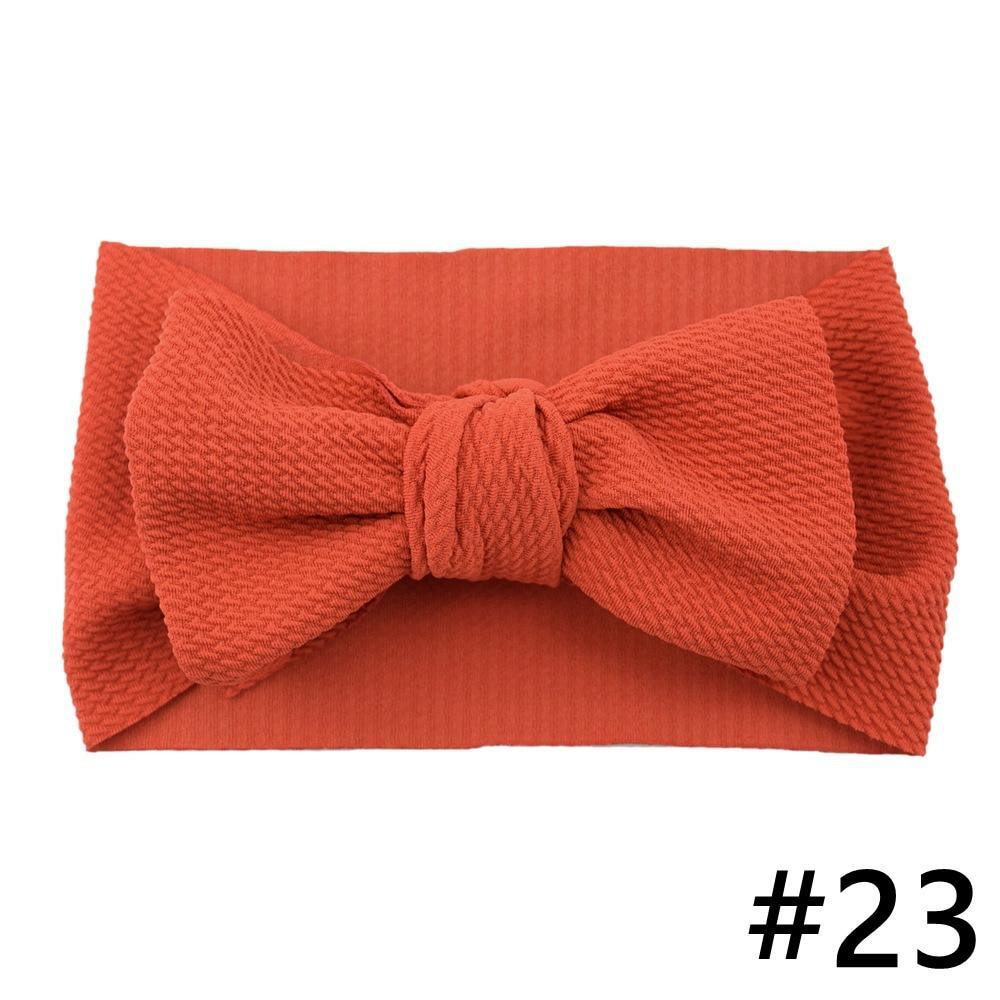 Baby Girls Headband Big Bow Hair Band Kids Adjustable Head Wrap Turban Infant Hair Accessories