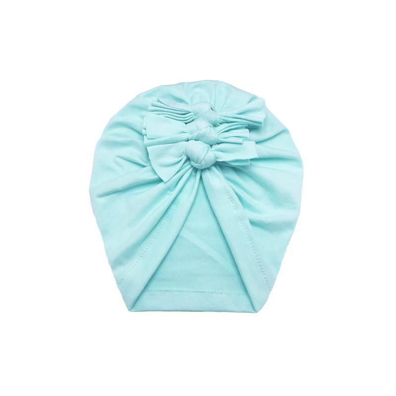 Luxury Modern Baby Headband Hat Bowknot Print Cotton Stretchy Turban Headband Infant Head Wrap Beanie Hat  For Babies and Kids